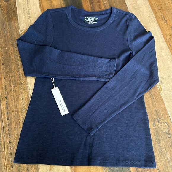Chico’s PIMA long sleeve top - Picture 3 of 6